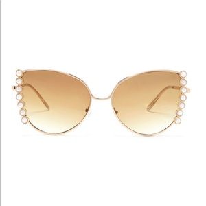 Pearl Embellished Cat Eye Sunglasses - NWT